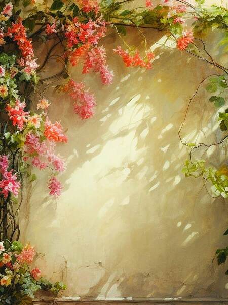 Secret Garden photobooth backdrop in Singapore